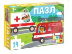 Пазл 24 эл. "Полезные машины" 24 шт/уп 7005855