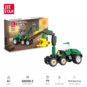Конструктор JIE STAR Harvest Ranch: Деревообрабатывающий харвестер, 77 дет. (58059-2)