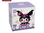 3D Конструктор из мини-блоков XINZ Sanrio: Куроми в сидячей позе, 468 дет. (YC98)