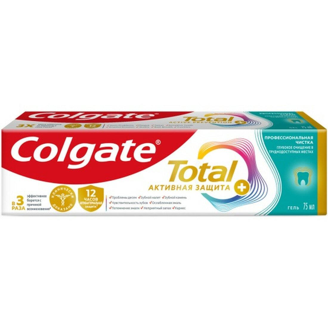 ***З/п Колгейт -ТОТАЛ 12 75 мл Профессиональная чистка Паста 48 шт/уп Спец Цена !!!