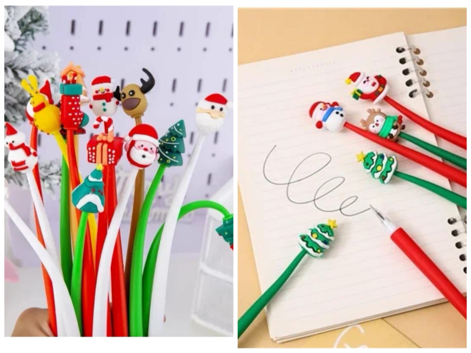 Ручка гелевая новогодняя,синяя в асс-те 96 шт/уп