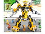 Конструктор лего  Minger Cities: Инфраструктурный робот 8в1, 8шт в уп., 653 дет. в наборе (M11175)