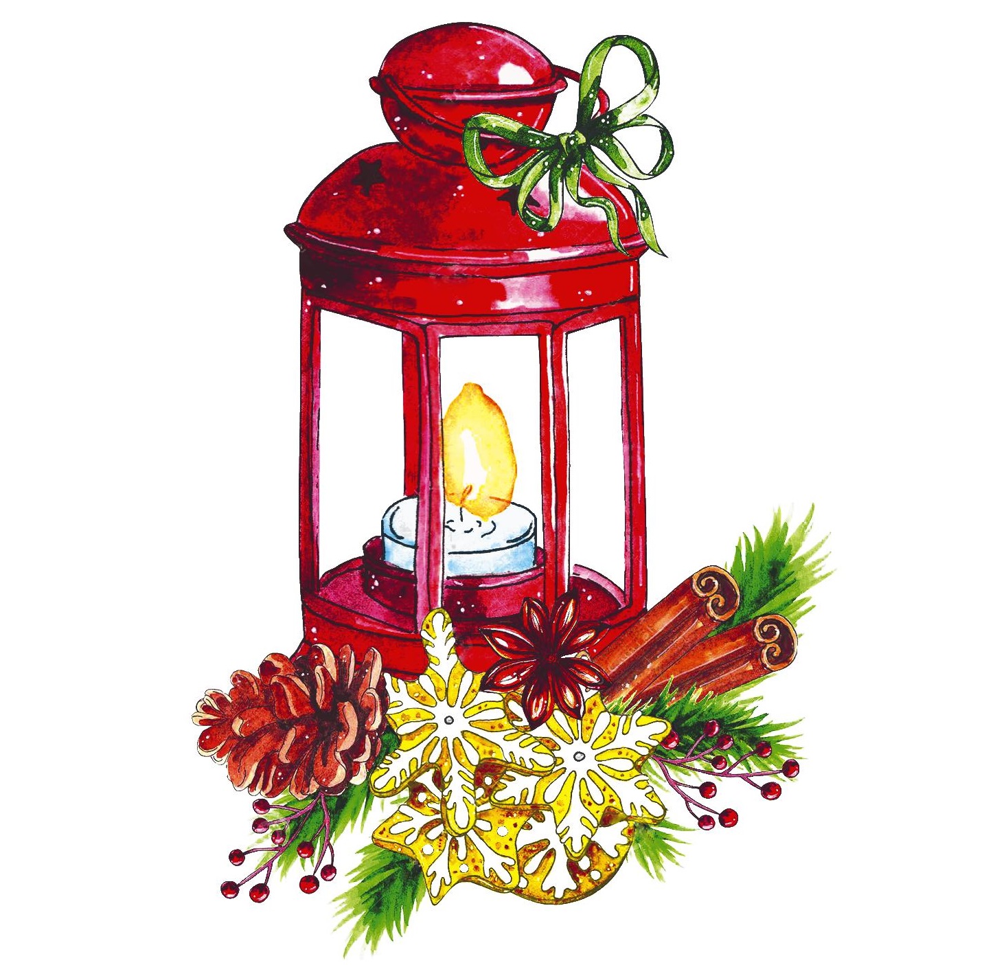 НГ Гармония цвета салфетки 50 л Фонарик 60 шт/уп