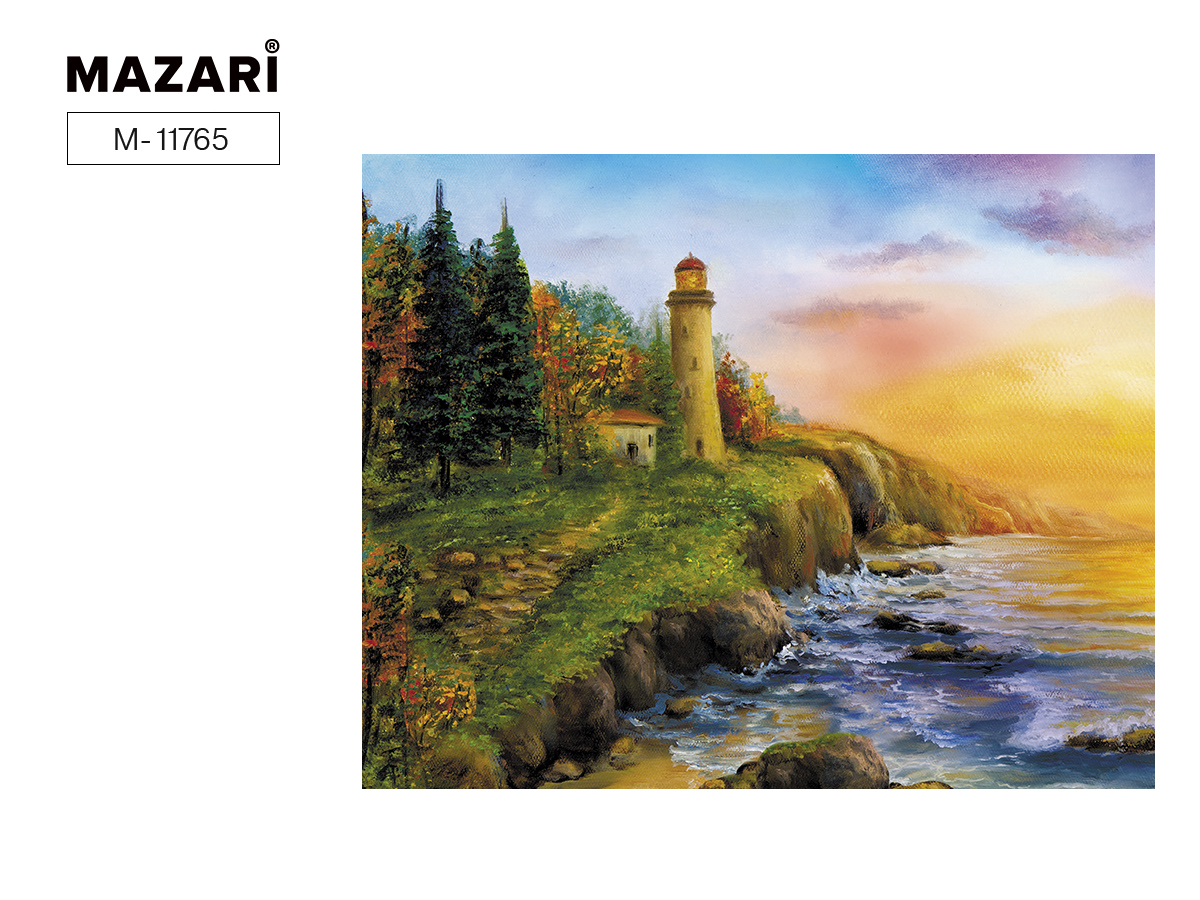 Алмазная мозаика МАЯК, 40х50 см, 1 дизайн, полная выкладка,  картонная упаковка.М-11765