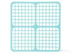 Решетка в раковину квадратная 25*25 см цвета микс 25 шт/уп НК