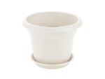 Горшок цветочный Классика 1 л ( белый )  25 шт/уп