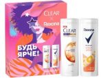 REXONA и CLEAR набор жен.(Шампунь 200мл+Гель д/душа 200мл) 6 шт/уп