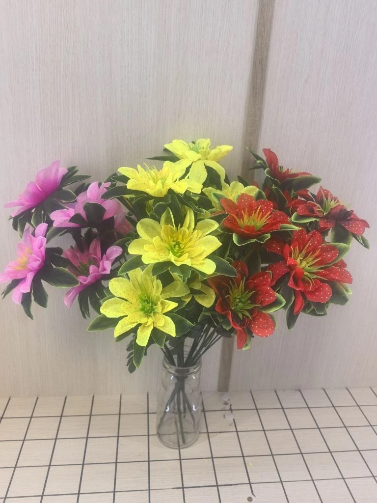 Георгин 6 веток,однотонная 50 см (4 шт в пакете) 200 шт/уп арт 5В