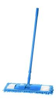 Швабра универсальная с телес ручкой насадка из микрофибры (Вермишель) 40*12см 30 шт/уп ДС ХС-51