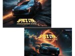 Альбом для рисования 40 л. Space cars ( 2 диз) 20 шт/уп ALINGAR AL11430