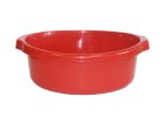 Таз 16 л Круглый с ручками Мульти красный  25 шт/уп  MPG8508