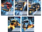 Тетрадь 18 л клетка Super truck 5 диз. 80 шт/уп HATBER 18Т5В1