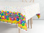 Скатерть День Рождения 120*180 см 35 мкм ПВД 50 шт/уп