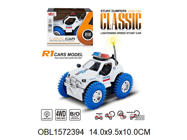 Машина на батарейках перевертыш Джип-полиция № M66-180 / 149274